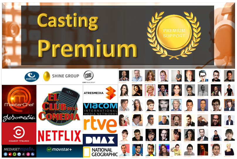 Casting Premium de artistas y profesionales del sector audiovisual
